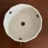 Porcelain and opaline ceiling lamp