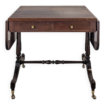 Table basse à volet en acajou de style anglais