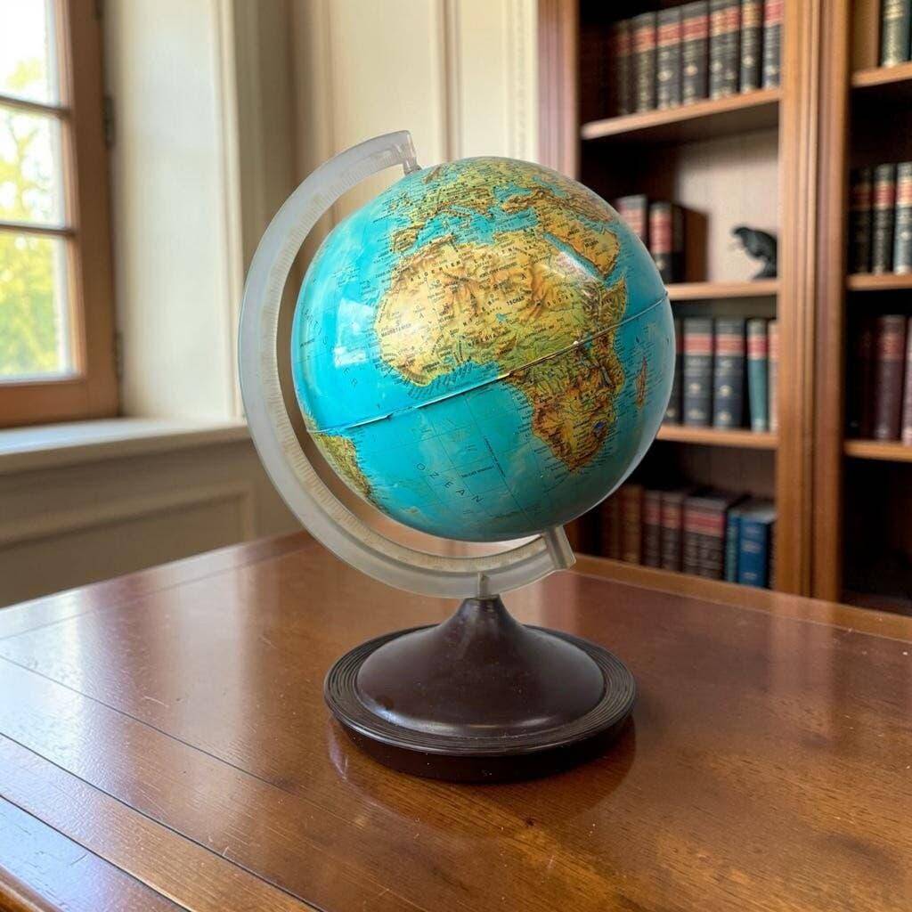 Small vintage globe / globe / decoration