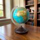 Small vintage globe / globe / decoration