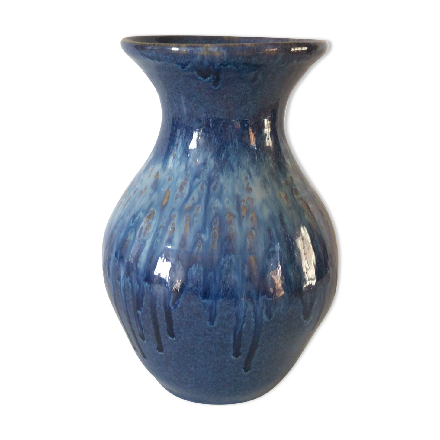Sandstone vase Pottery Normand Puisaye H.31 cm