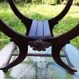 Console/table d'appoint curule