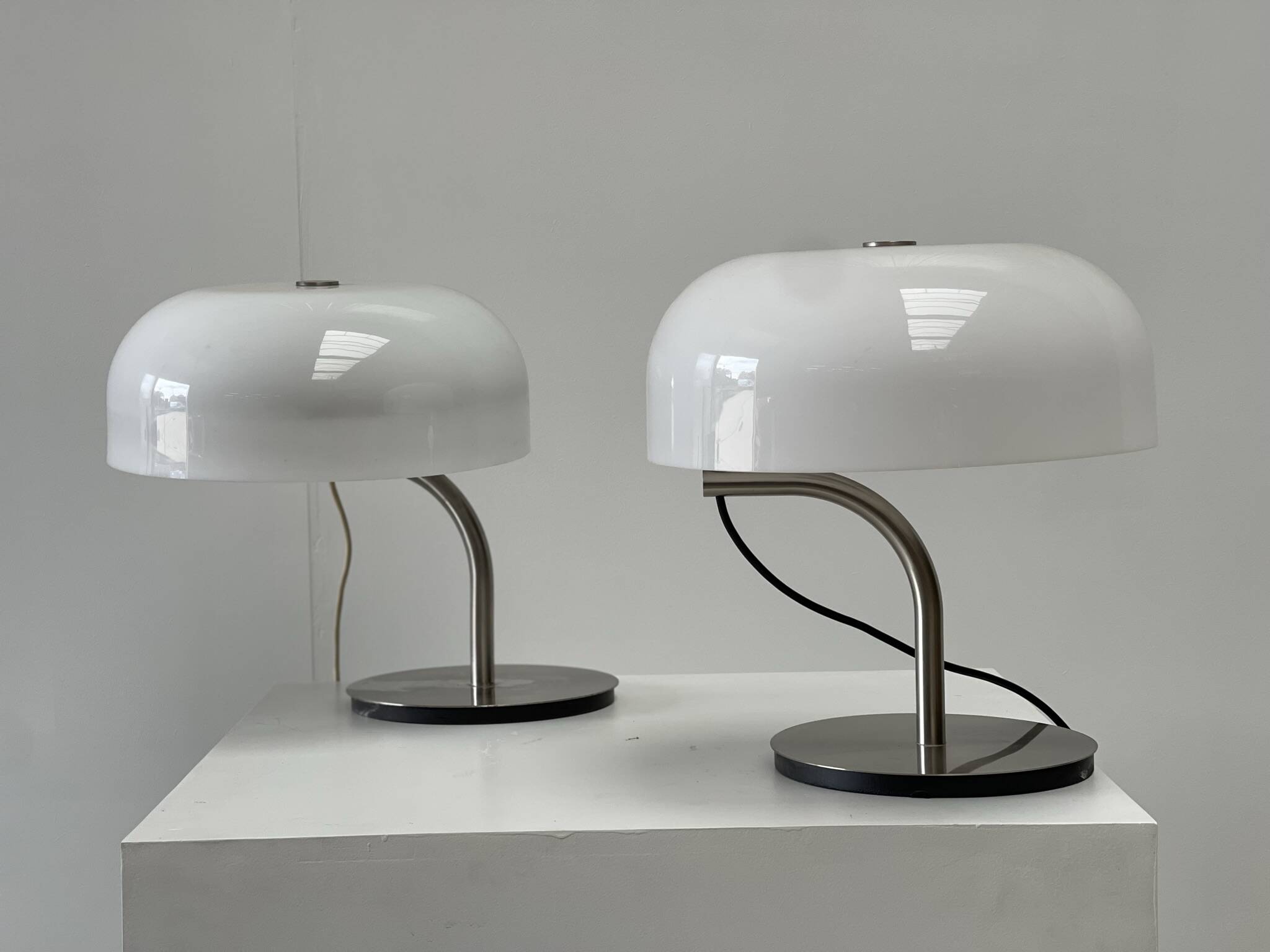 Pair of table lamps by Giotto Stoppino for Valenti, 1980s