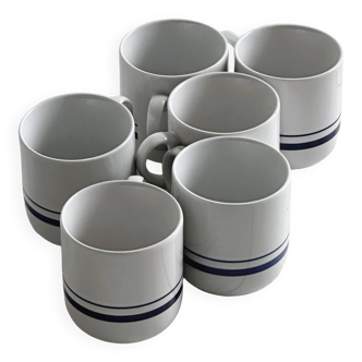 Set of 6 vintage espresso cups