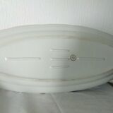 Fish dish in vierzon sturgeon porcelain