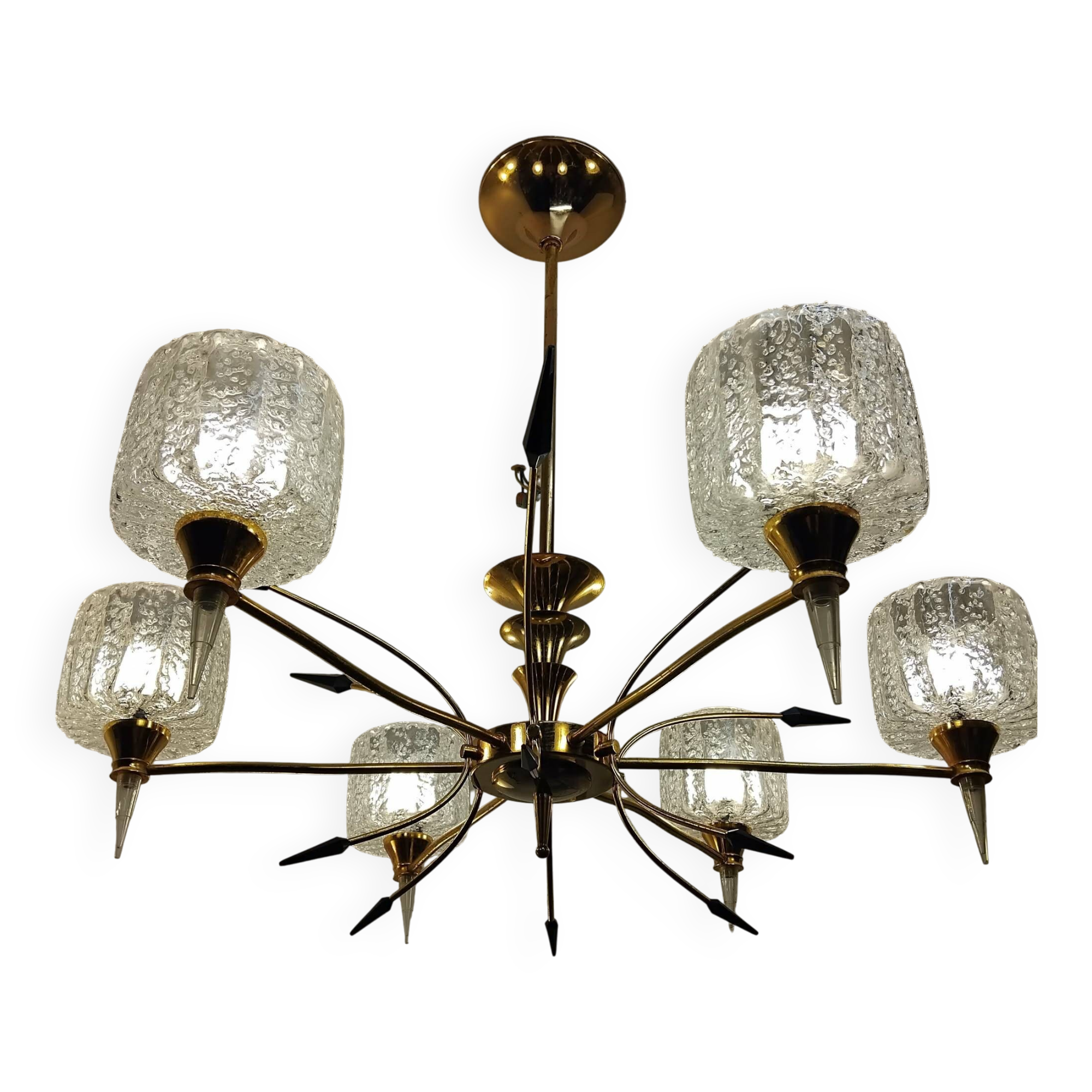 Light fixture from the 40s/50s with 6 arms.
