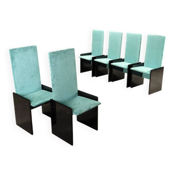 Vintage Simon chairs model "Kazuki" designed by Kazuhide Takahama, Italy, 1970s.