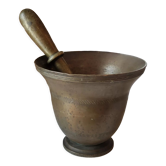 Ancient bronze apothecary mortar