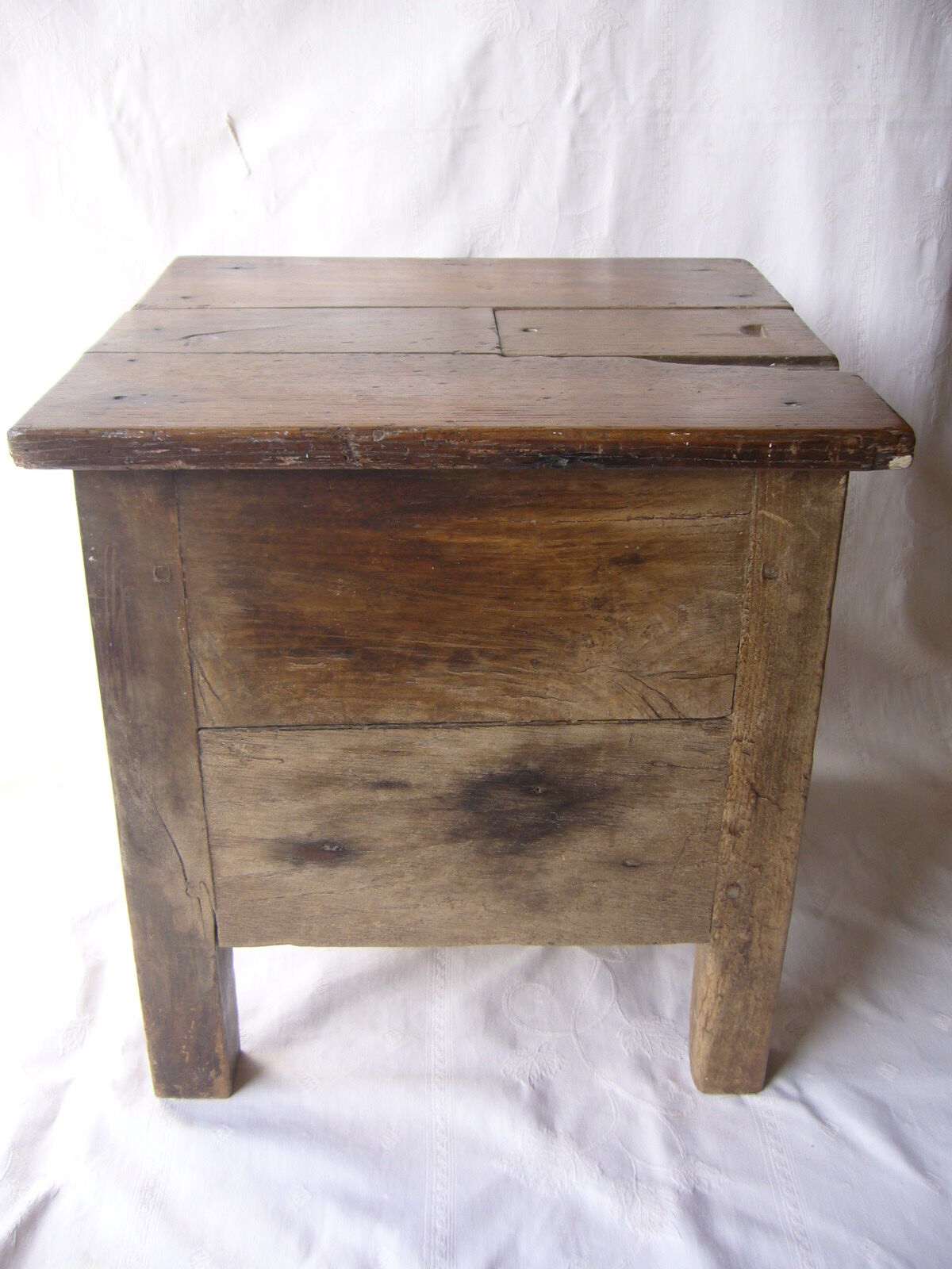 Ancient salt chest stool