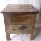 Ancient salt chest stool