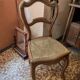 Set consisting of a small scriban desk and its antique chair.