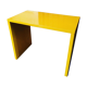 Small yellow metal desk
