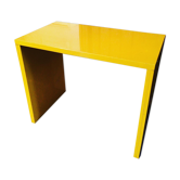 Small yellow metal desk
