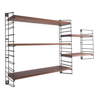 Tomado wall unit with wooden shelves by A. Dekker – Tomado