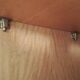 Large vintage wardrobe from the 50s/60s in wood with a mirror.