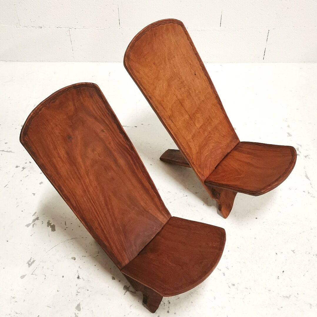 Paire de chaises en bois Palabre
