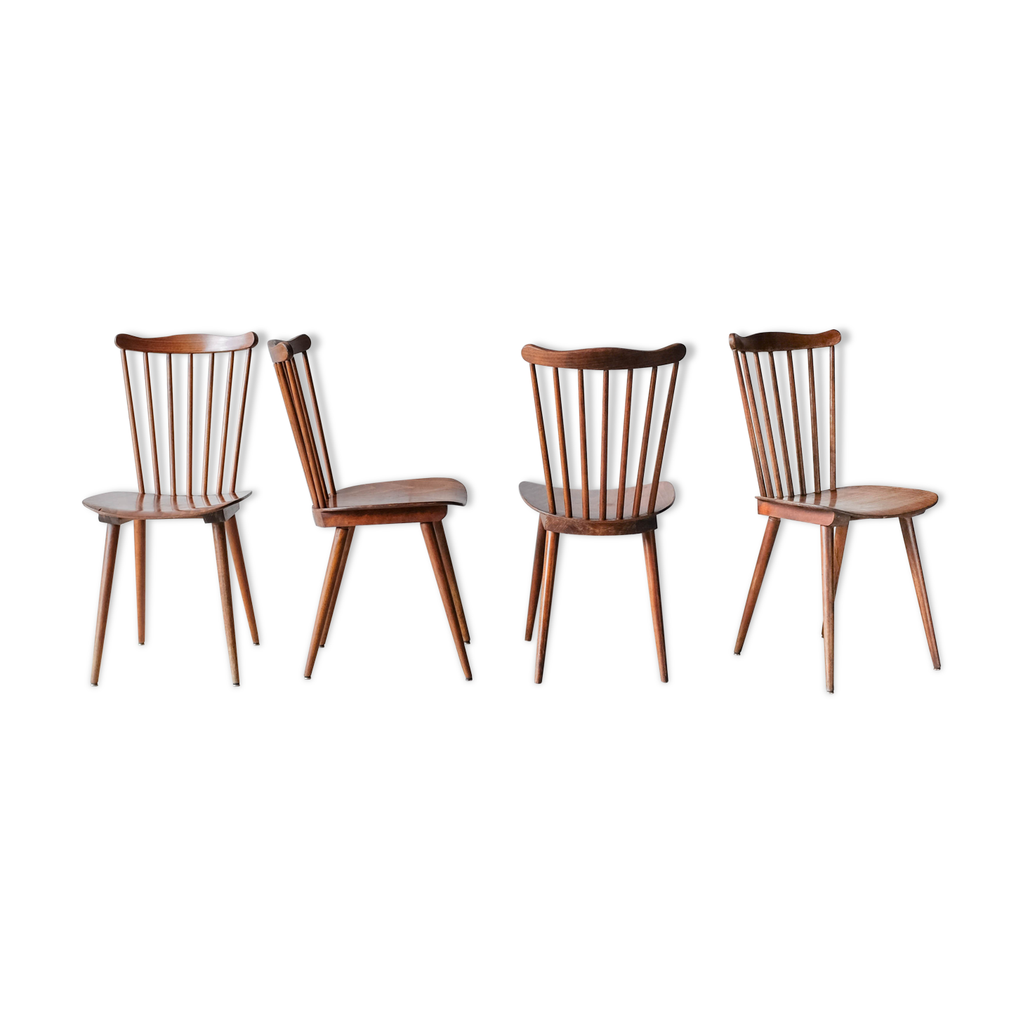 Set of 4 bistro chairs "Menuet" years 60/70