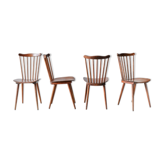 Set of 4 bistro chairs "Menuet" years 60/70