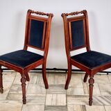 Set of 2 eclectic style chairs fameg radomsko, 1970s/80s