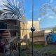 Vintage art deco cut glass bistro venetian mirror