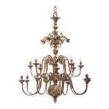 Henri VIAN (1860-1905) Dutch chandelier (available as a pair)