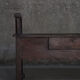 Rustic farmhouse bench with drawers 1900