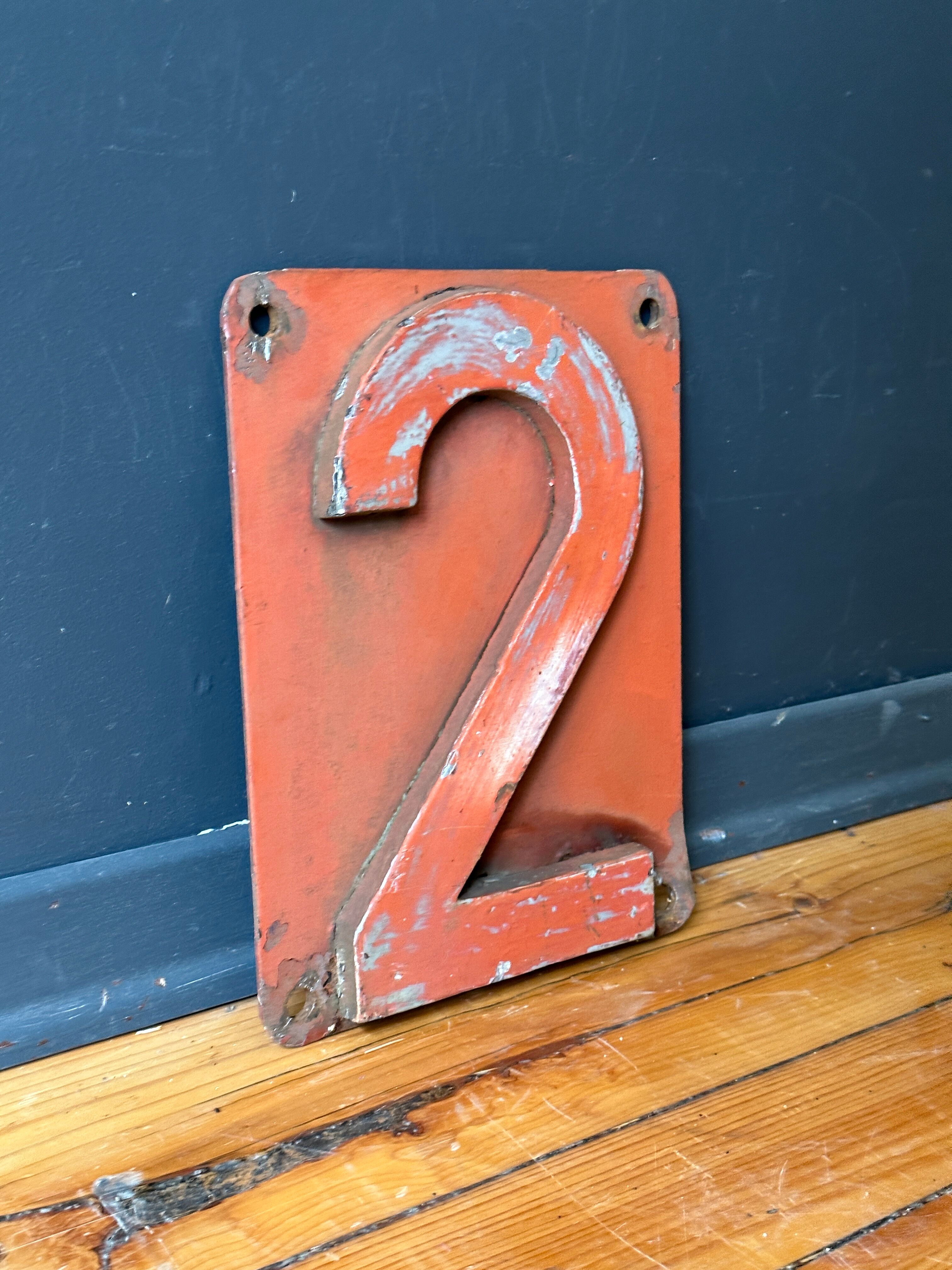 Vintage 1970's 2nd class railroad car plate