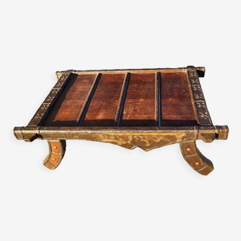 Table basse en bois métal et cuivre
