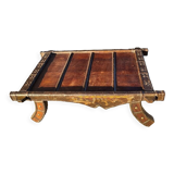 Coffee table in metal and copper wood