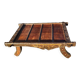 Table basse en bois métal et cuivre