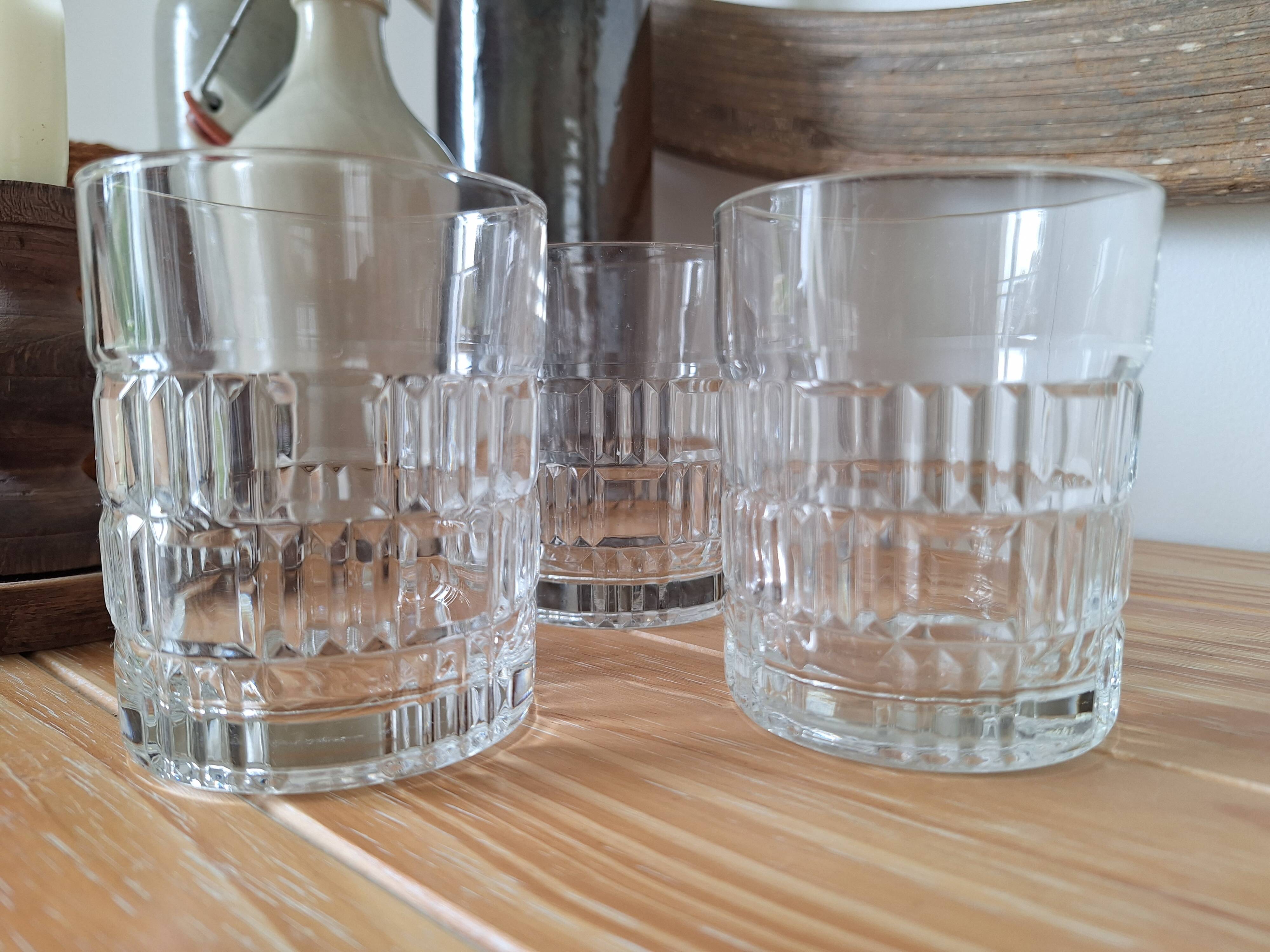Vintage Préfontaines whiskey glasses