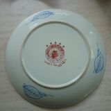 Chinese dish decorated with peacocks and plants