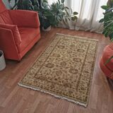 Vintage handmade Persian carpet, wool, ancient Iranian carpet, 163×104cm.