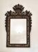Grande Miroir Italien Sculpté, Bois Doré et Patiné, Style Baroque Rococo, A