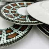 Set of 11 plates Boch model Bernadette