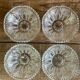 5 coupelles en verre ciselé vintage