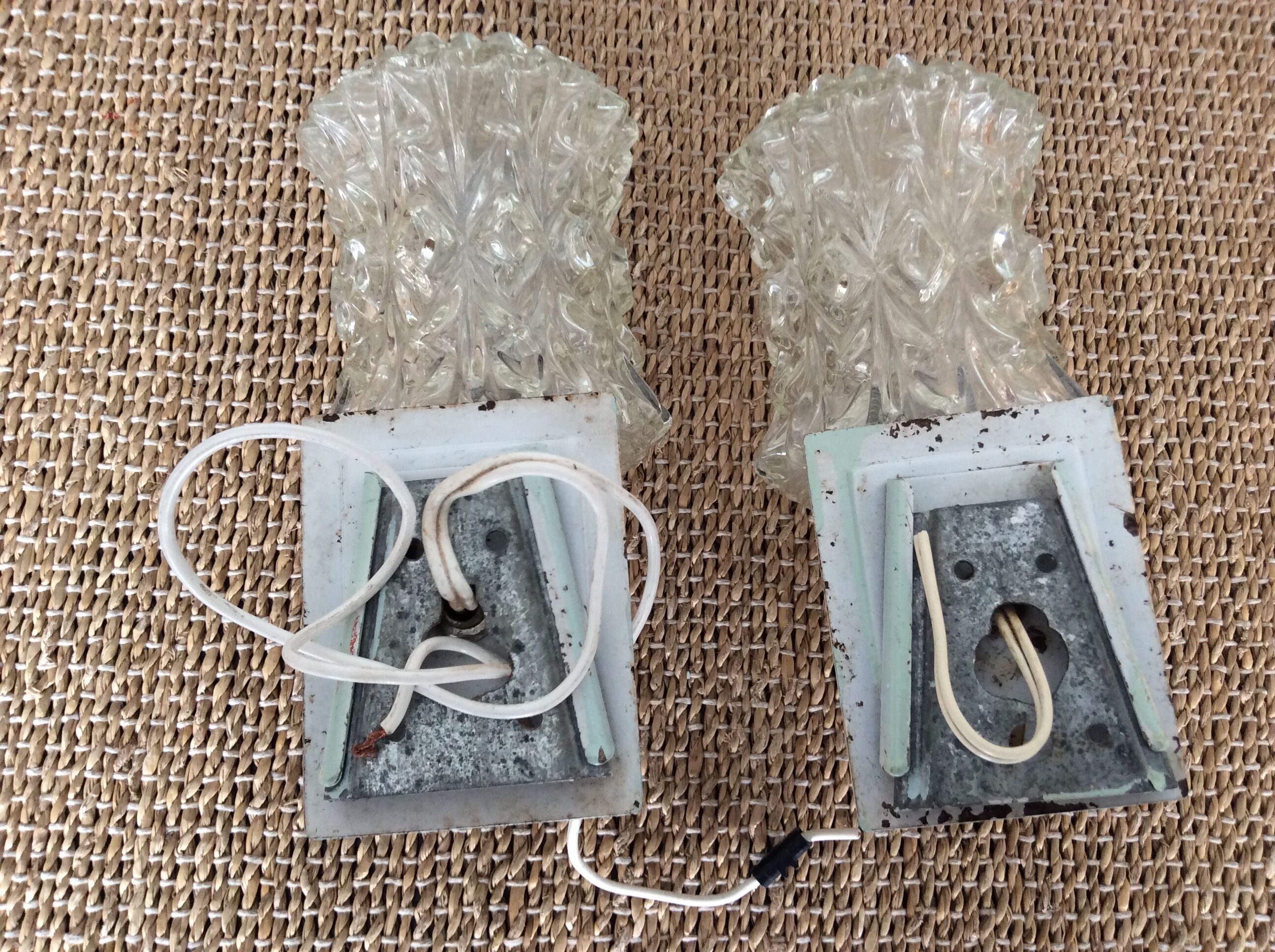 Pair of vintage wall lamps