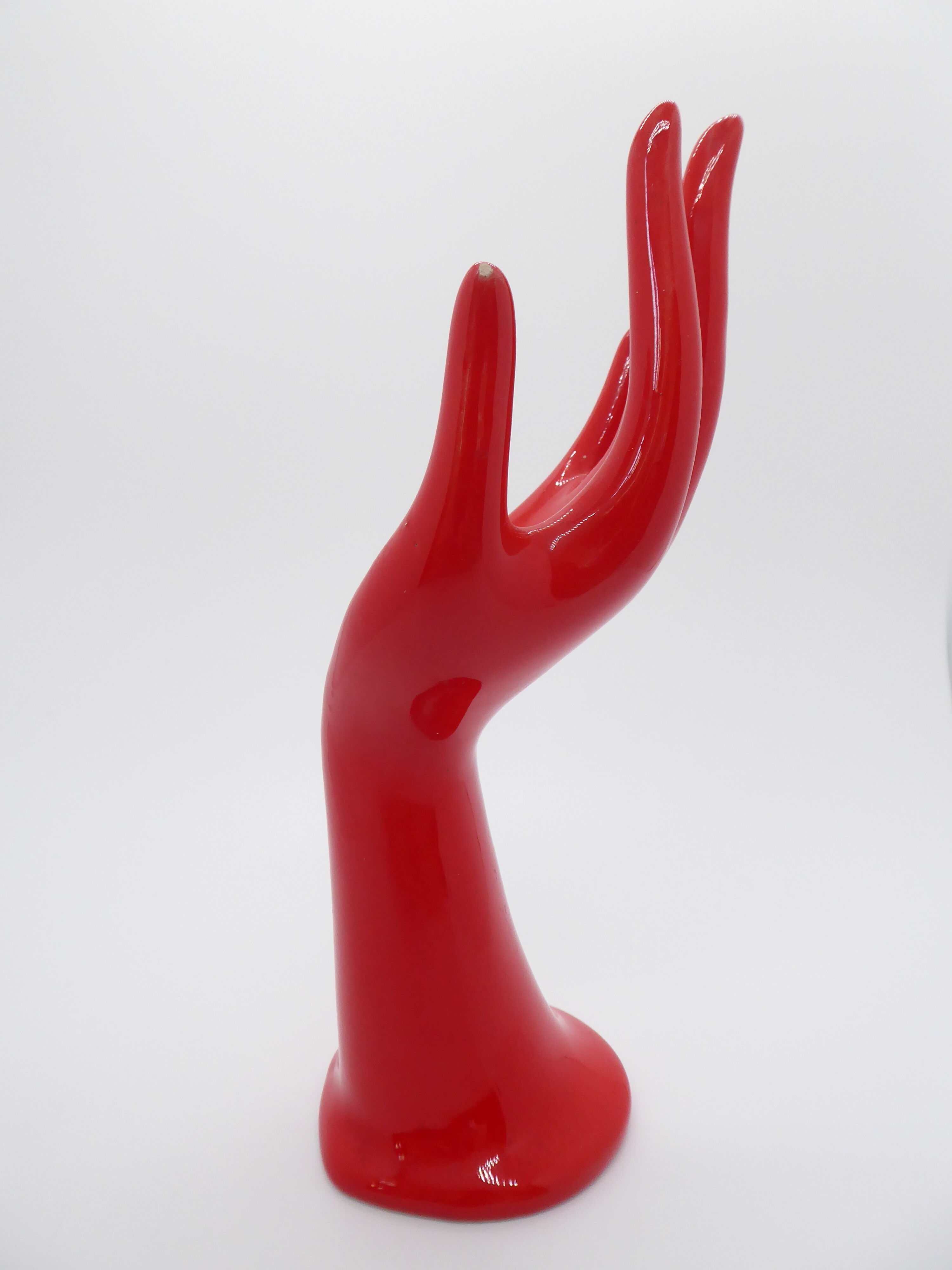 Vintage ceramic hand baguier soliflore