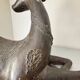 Solid bronze deer 20kg (1979), with period sales certificate.