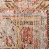 Red & Cream Vintage Persian Runner Rug, 86x265Cm