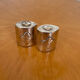 Vintage silver metal salt and pepper shaker