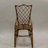 Set of 4 rattan chairs from the 60s