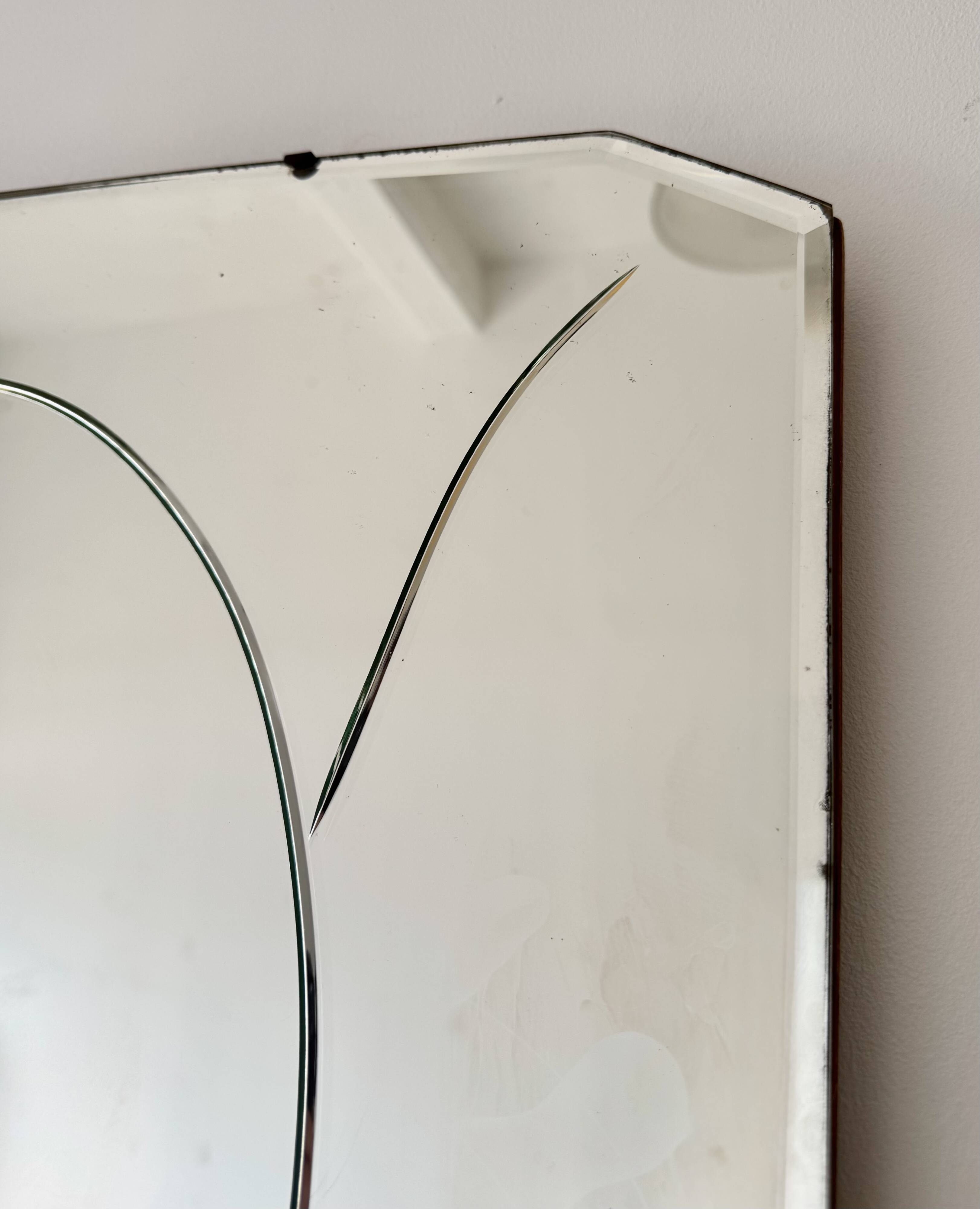 Vintage Beveled Wall Mirror
