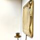 Vintage Scandinavian Brass Wall Candle holder Sconce height 29cm