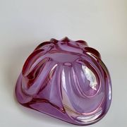 Grand bol en verre de Murano violet