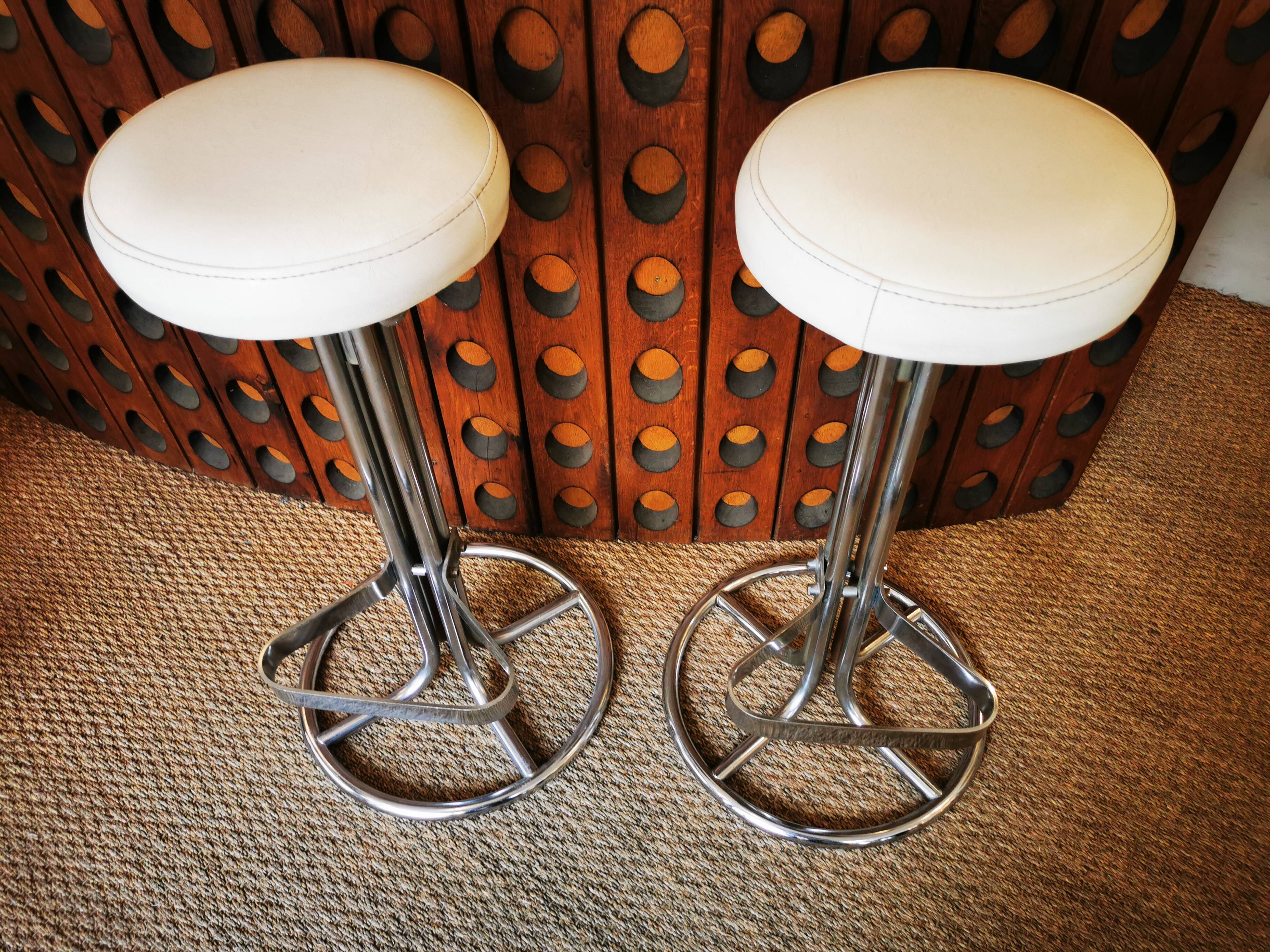 Pair of vintage 70s stools