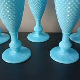 Turquoise Opaline Flutes