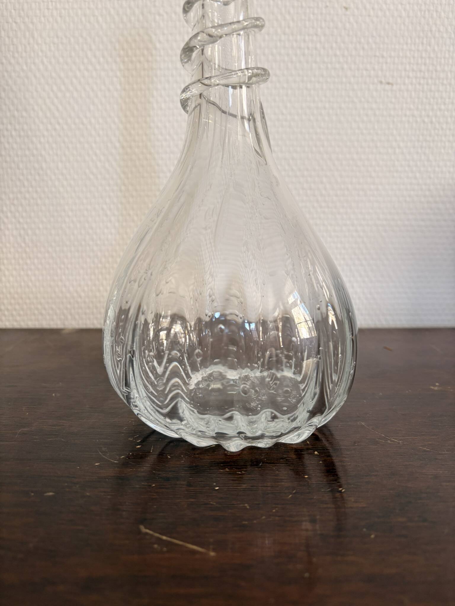 Ancient Sculpture Bottle Carafe Vase Soliflore Blown Glass Alex Vieira