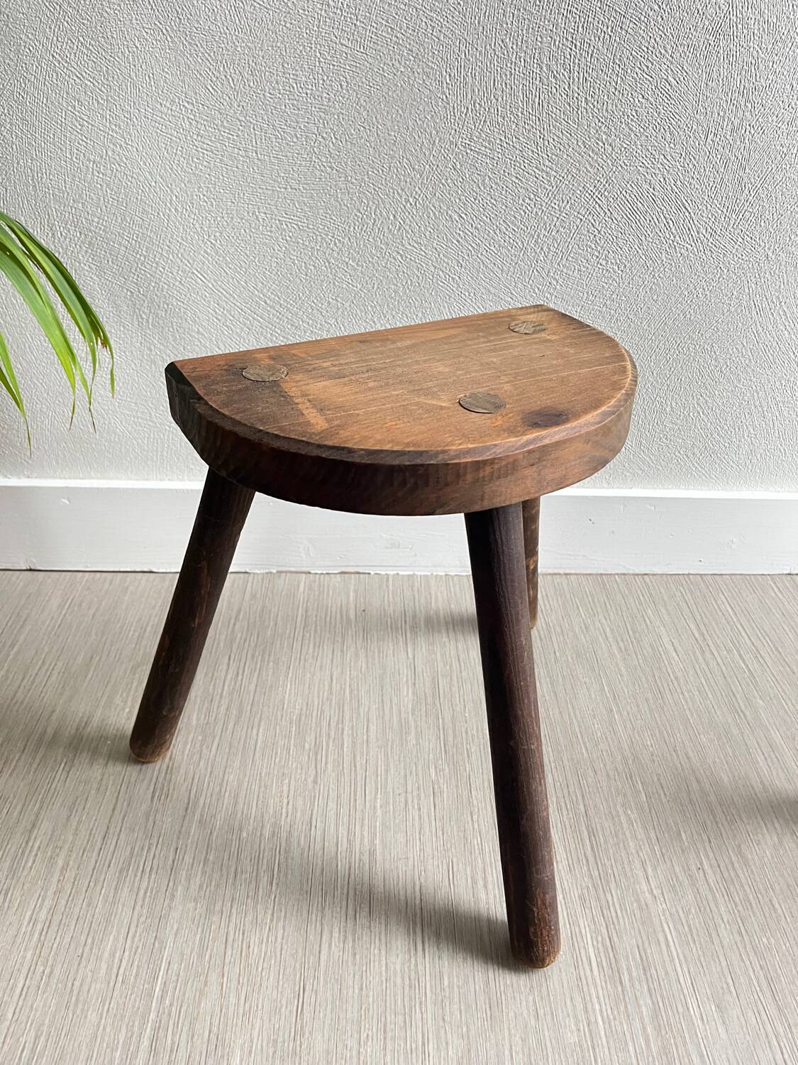 Wooden tripod stools