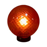 Venini Balloton table lamp red Murano glass